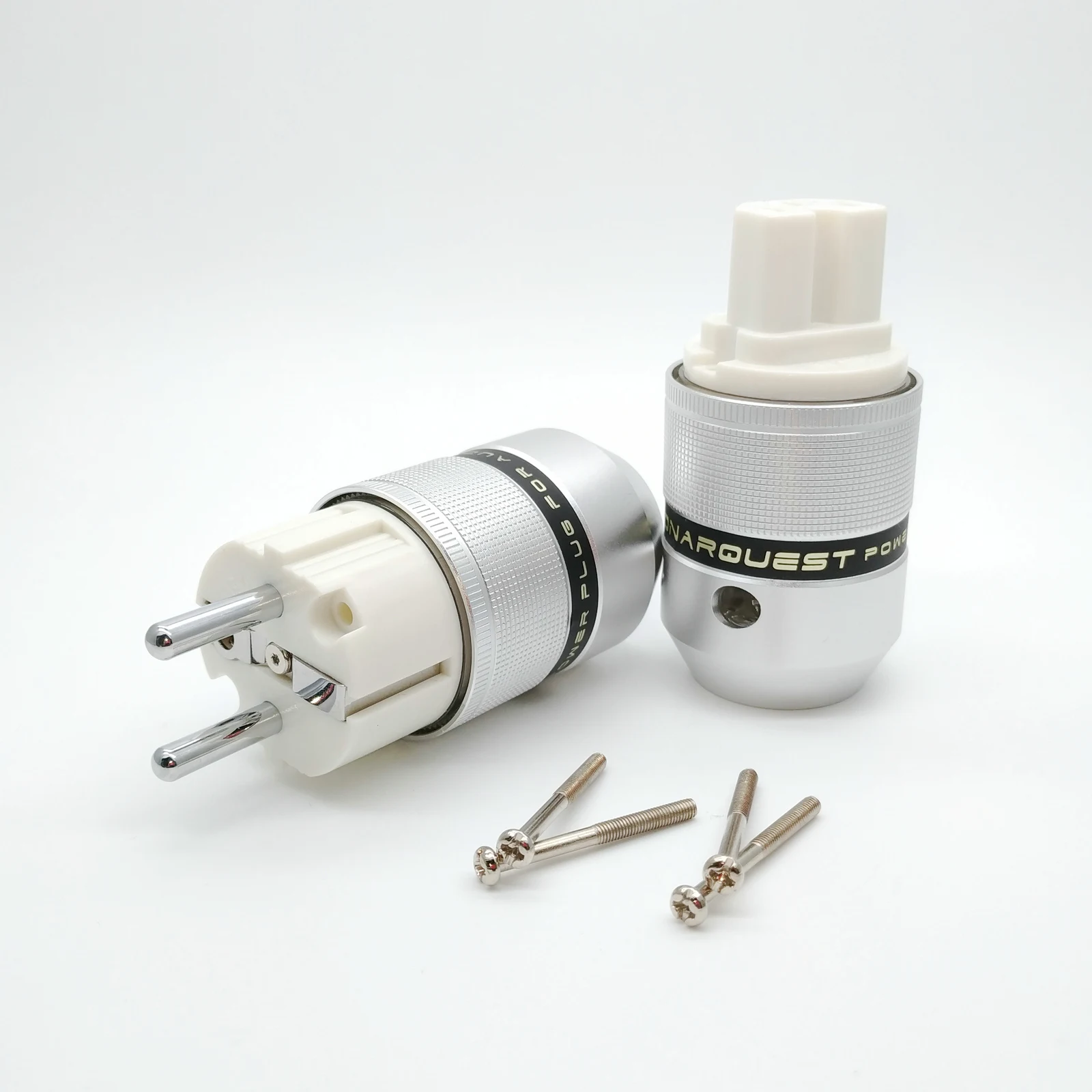 SONARQUEST Алюминий сплав E25-R(Ш) C25-R(Ш) High End родием EUR Schuko EU Мощность Plug& IEC разъем для усилителя