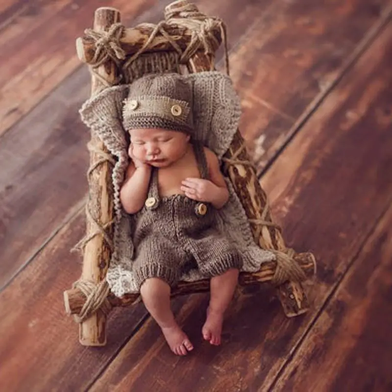 Bebé traje para foto recién nacido Caballero traje de bebé accesorios utillería de fotografía GXMB 
