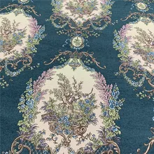 Роскошная винтажная Европейская традиционная шенилловая Цветочная занавеска, тканая ткань для дивана, драпировка, ткань 280 см Ширина