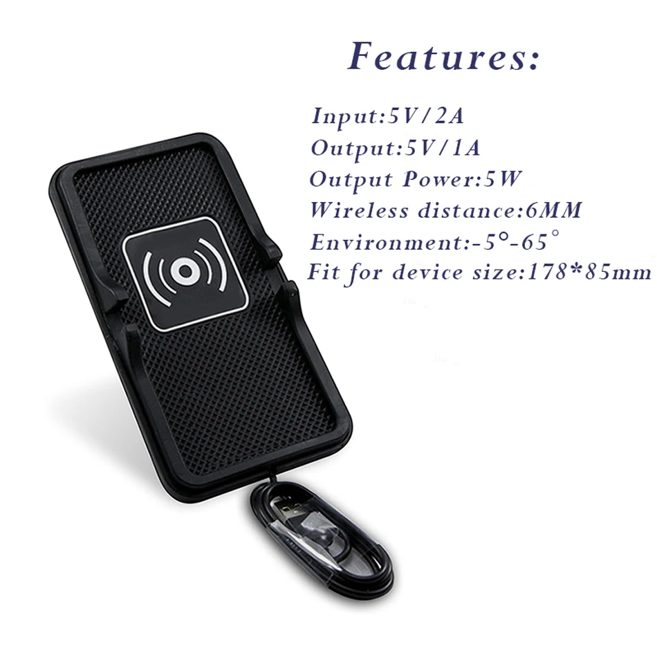JKING Qi Беспроводное Автомобильное зарядное устройство для iphone X 8 7 Plus зарядная док-станция samsung S9 S8 Plus быстрое зарядное устройство Держатель Приборной Панели подставка