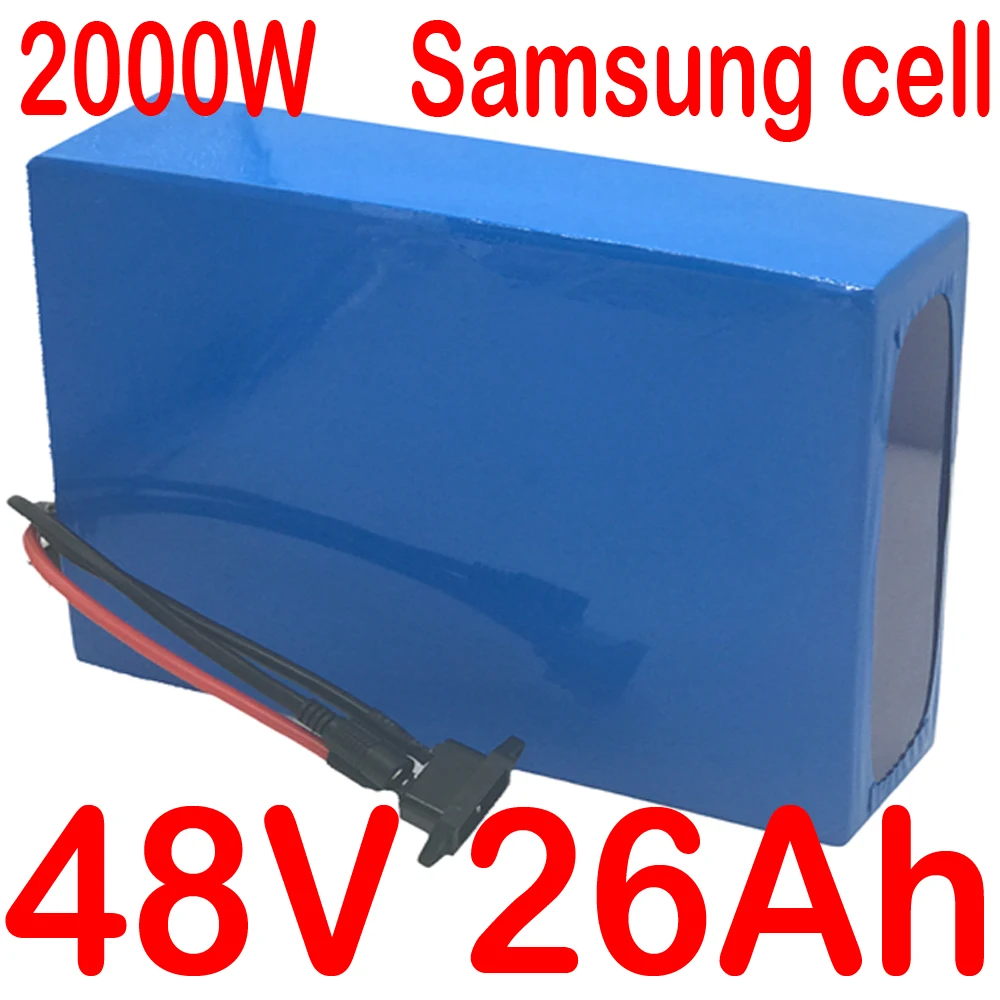 48V 10Ah 13Ah 15Ah 18Ah 20Ah 22Ah 25AH Lithium Battery use samsung cell 1000W 1500W 2000W Electric Bike | Спорт и развлечения