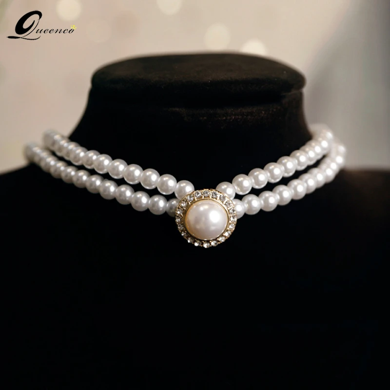 Jewelry For Women Necklaces Pearl Necklace Kpop Collier Wedding Dress Accessories Naszyjnik Bijoux Femme Gothic Collar Vintage | Украшения