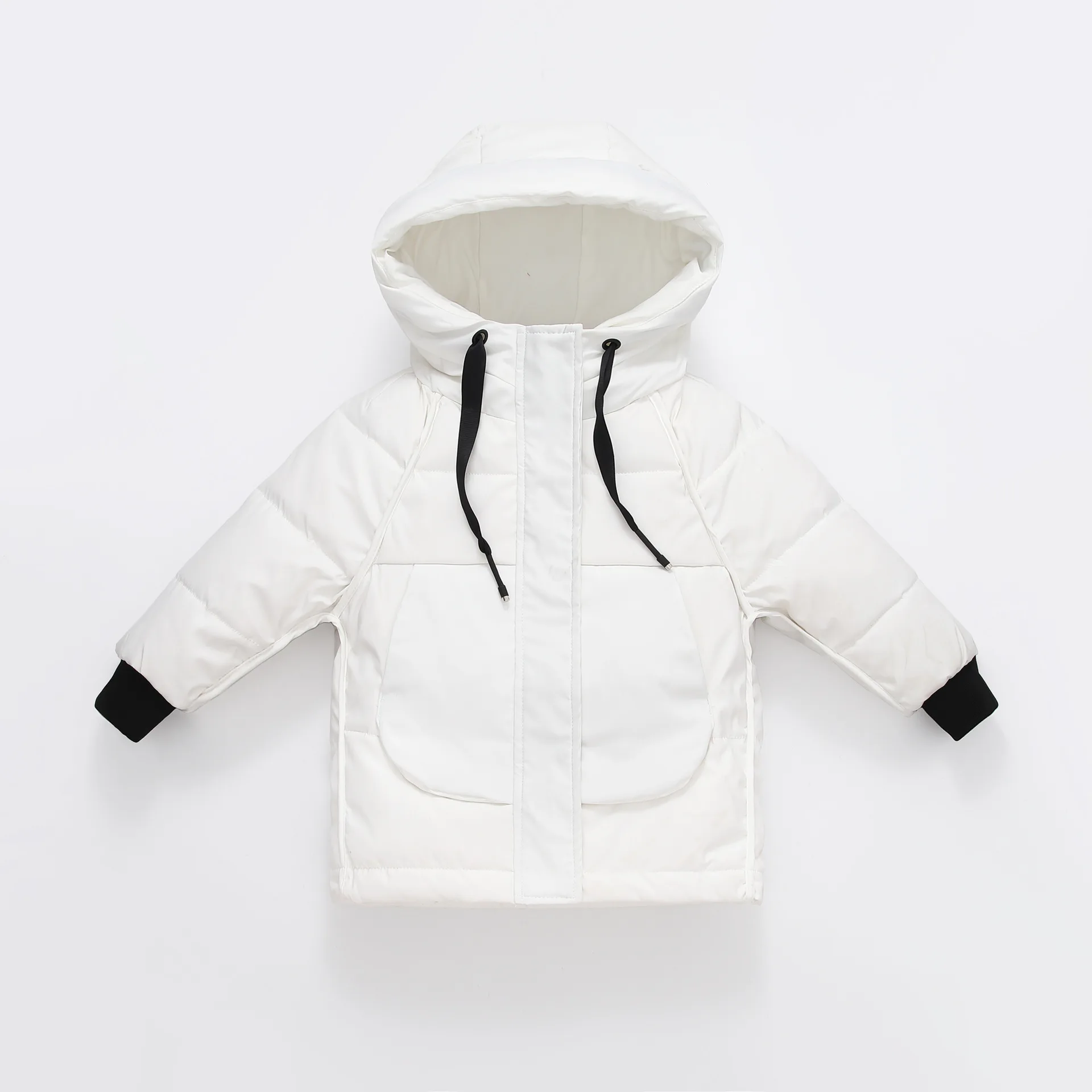 Детская зимняя куртка пуховое пальто для девочек и мальчиков ярких цветов, теплые детские пуховые пальто для мальчиков, верхняя одежда От 4 до 12 лет DC201 - Цвет: White