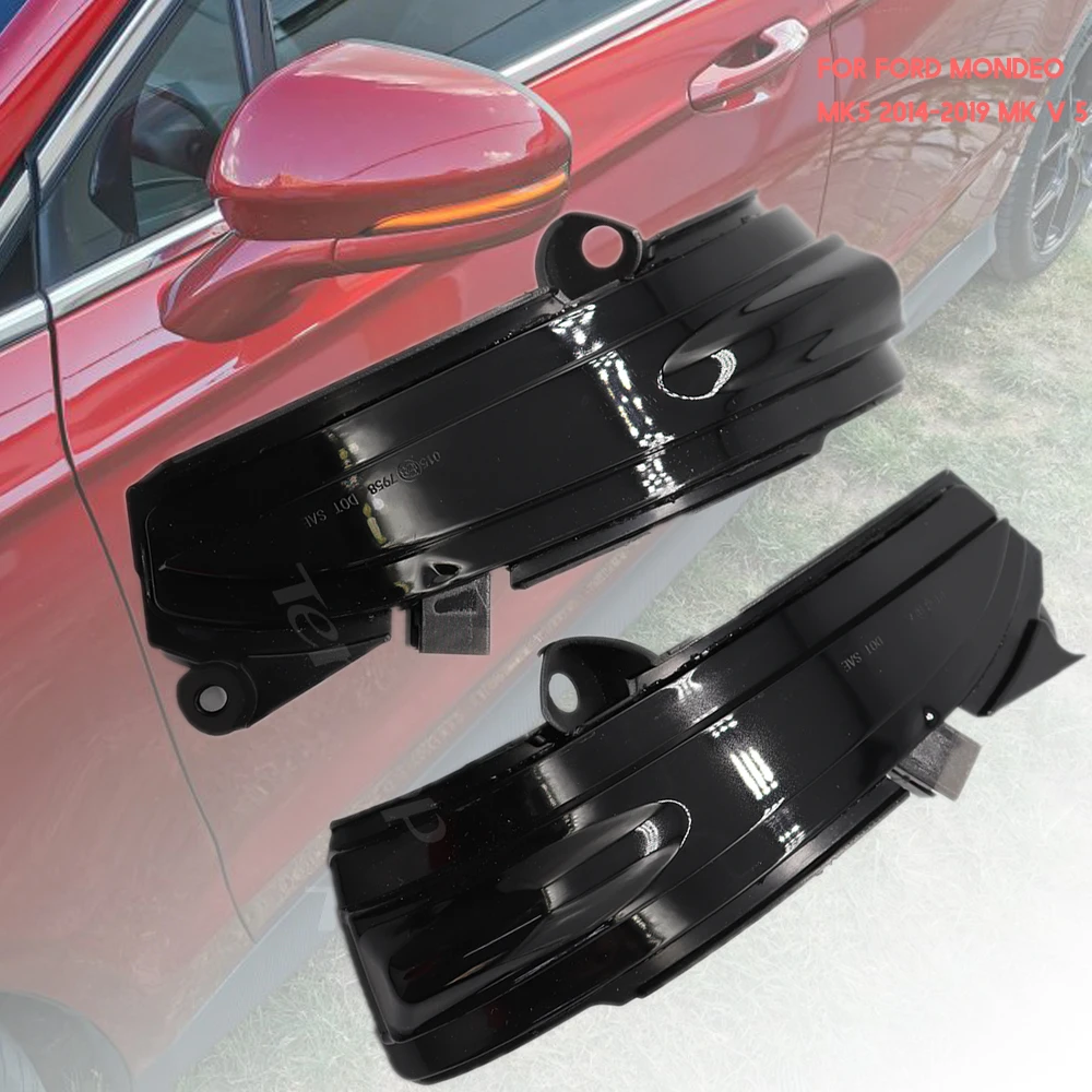 

For FORD MONDEO MK5 2014-2019 MK V 5 2pcs Side Mirror Indicator Dynamic Sequential Flowing LED Turn Signal Light