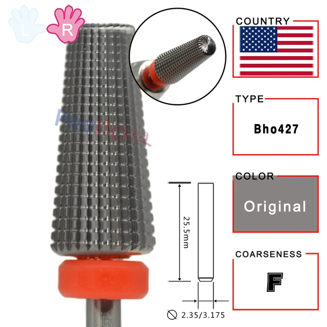 Proberra Right hand Strongest 5 IN 1 Carbide Purple multi-function Tungsten Carbide nail milling purple drill bits Original-F