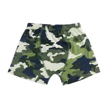 Детское камуфляжное нижнее белье из хлопка; одежда для малышей от 2 до 5 лет; трусы для мальчиков; Детские шорты; одежда