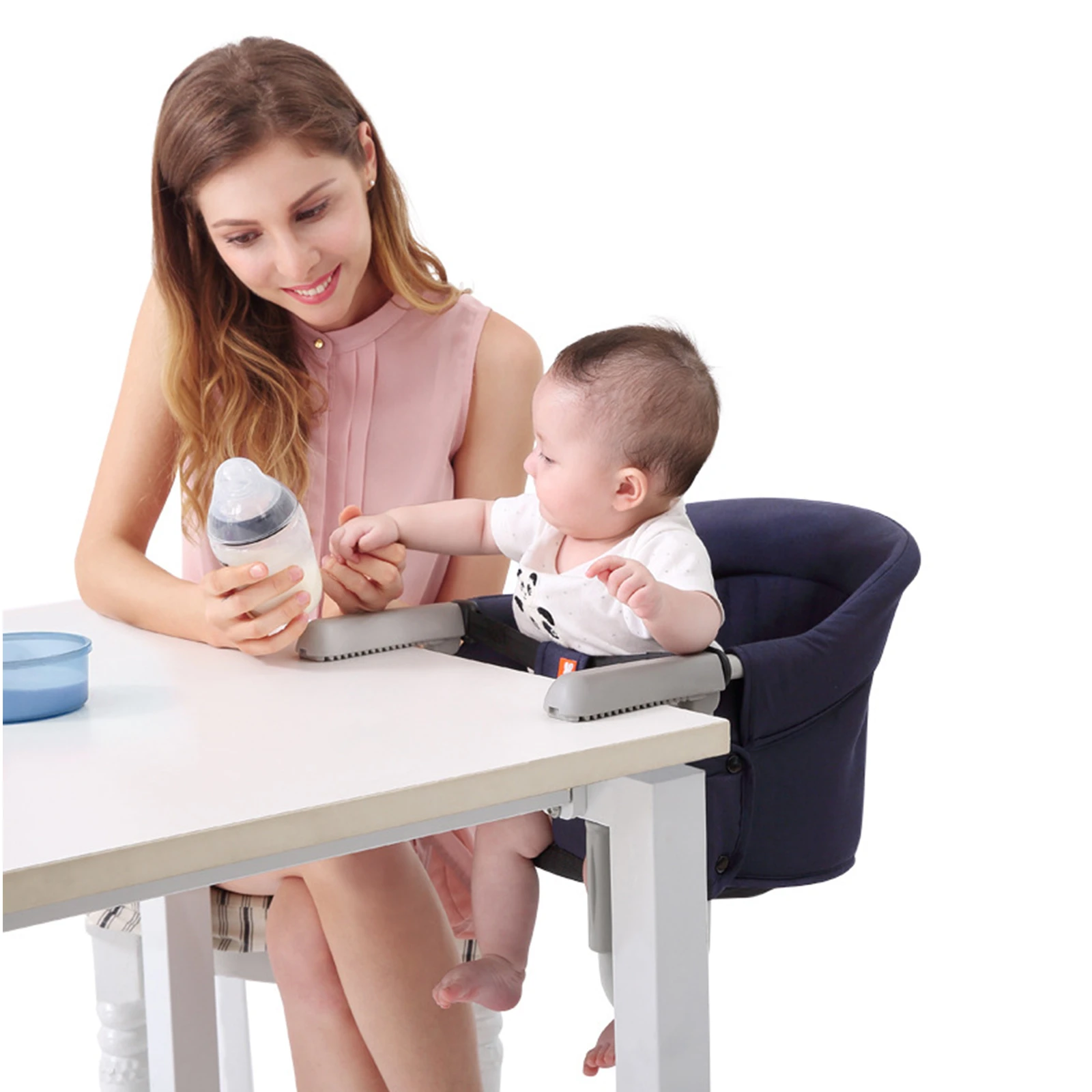 Portable Baby Desk Chair Infant Toddler Safety Dining Chair Fold Able Childrens Travel High Chair With Mesh Backrest For Dining Aliexpress