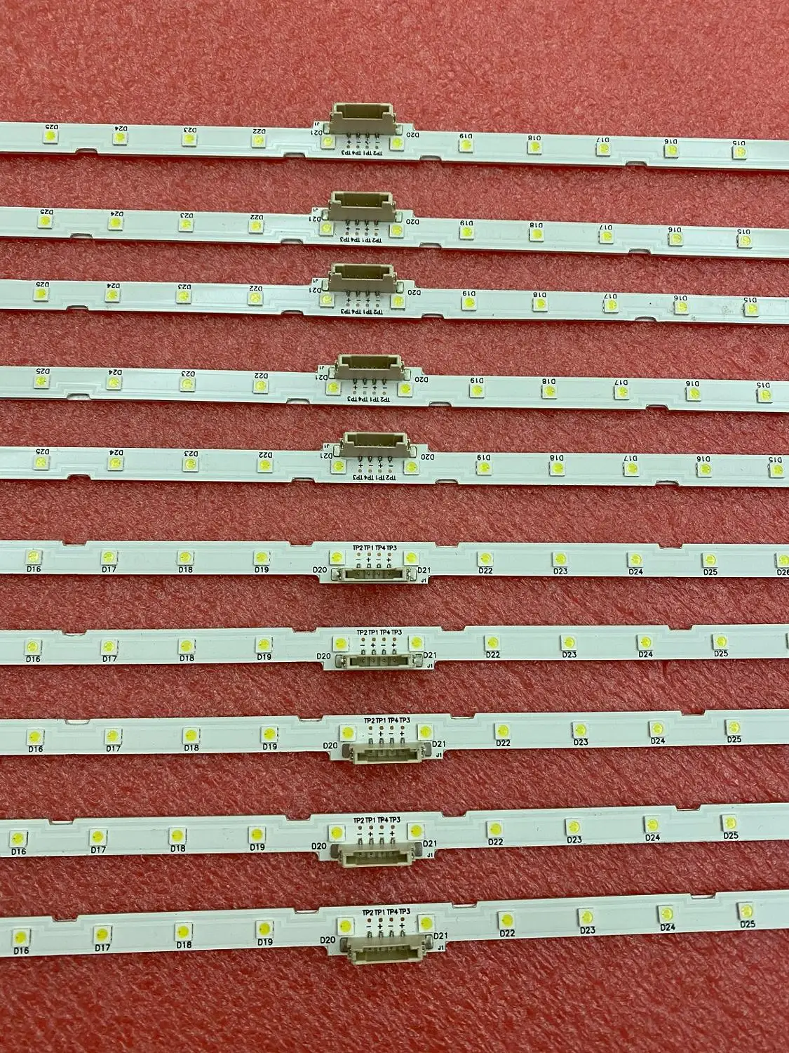 10pcs/lot LED Backlight strip for Samsung 55NU7100 UE55NU7300 UE55NU7100 UN55NU7100 AOT_55_NU7300_NU7100 BN96-45913A BN61-15485A
