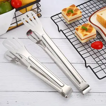 

Barbecue Clamps Bread Salad Meat Clip Stainless Steel Anti Heat Bbq Buffet Tongs Kitchen Gadgets Cooking Tools