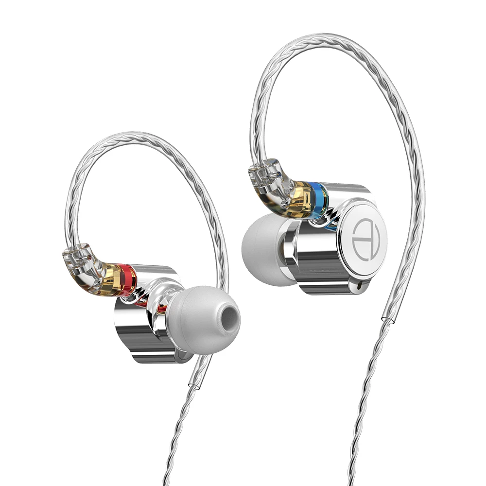 TRN TA1 1BA+1DD Hybrid HIFI In Ear Earphone Drive HIFI Bass Metal Monitor Running Sports Earphone With MMCX Silver-Plated Cable