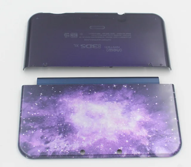 Ограниченная серия Золотой верх+ нижняя крышка корпуса для NEW 3DS XL LL верхний задний чехол-накладка - Цвет: starry sky cover
