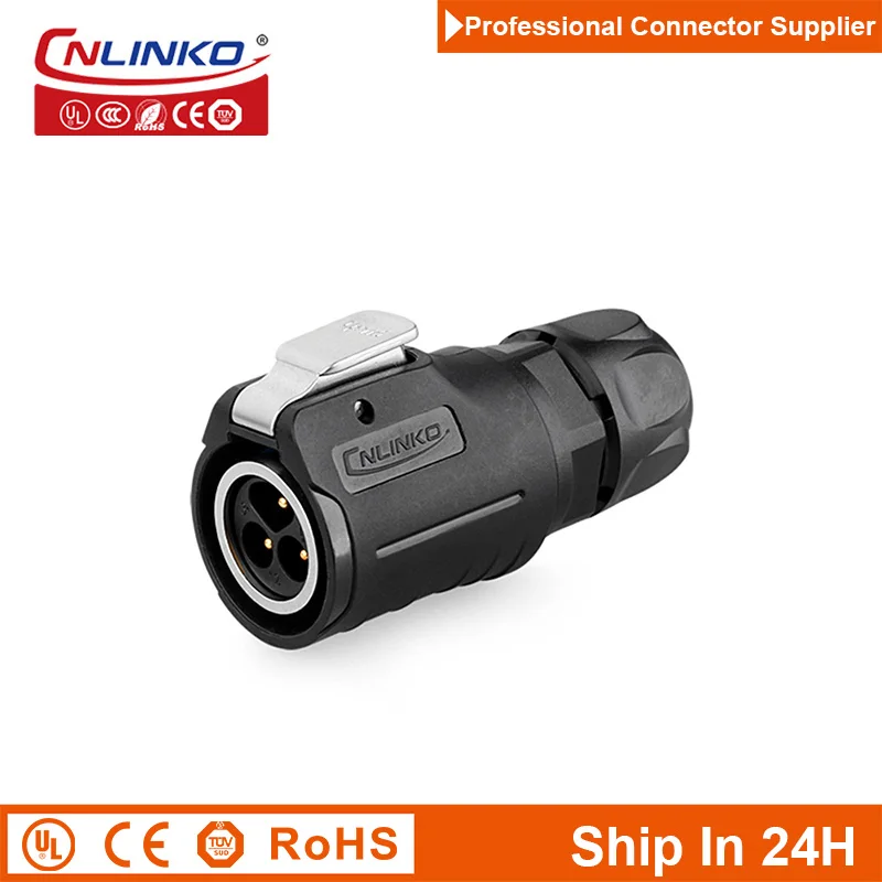 Cnlinko LP16 3pin M16 Solder Waterproof Cable Power Connector Male