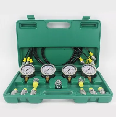 

Portable Pressure Gauge Table Test Hydraulic Pump Measurement Combination Excavator Pressure Gauge Accessories