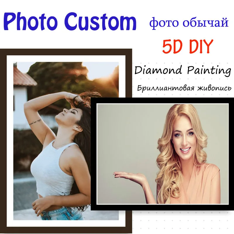 Алмазная живопись на заказ CraftArtGo вышивка крестиком круглая квадратная картина