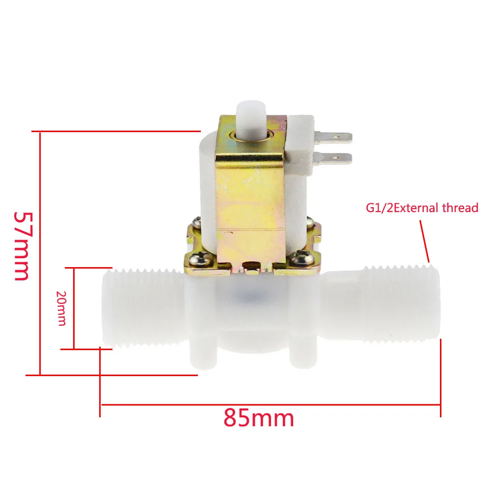 1 шт. DC 12 В 24 В нормально открытый клапан электромагнитный Электрический водяной контрольный клапан 1/2 ''N/O