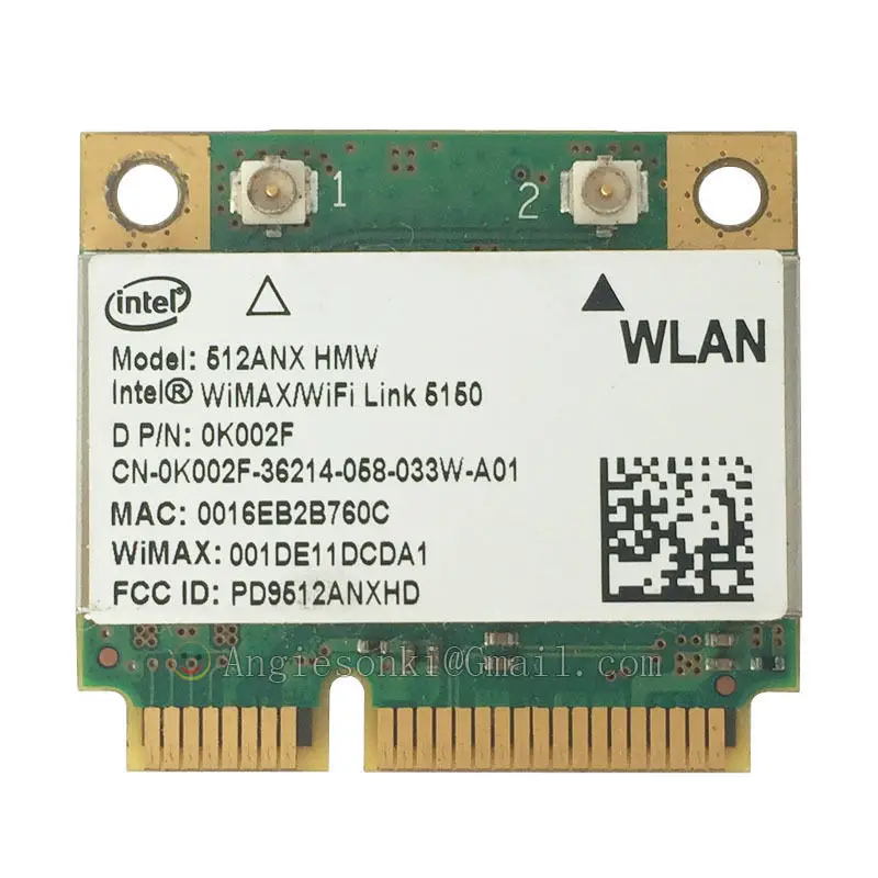 WiMAX WiFi 512ANX HMW Mini PCI E 2 4G/5G карта 300 Мбит/с для Dell E4200 E4300 1555 1745 1320 1220 & Precision Vostro link Intel