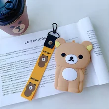 Q UNCLE забавные сумки для детей, кошелек для монет для девочек, кожаный чехол, Caja, Аурикулярные анимальные сумки на молнии, кошелек с рисунком медведя, держатели для денег