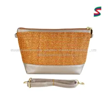 Сумка в сумке золотые линии смешанные хозяйственные сумки мультфильм холст пляж соединение производители обработки настраиваемый крест-боди