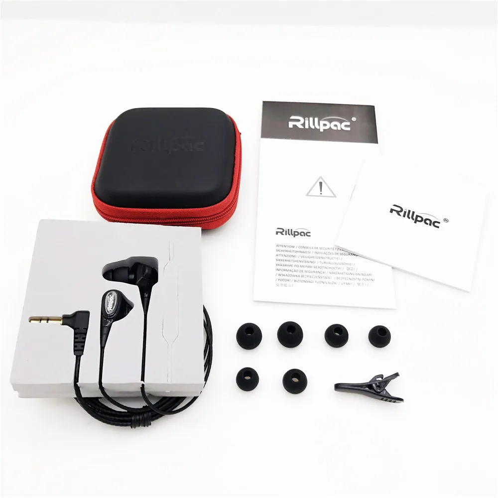 Fones de Ouvido Intra-auriculares com Mic Remoto para Todos os Smartphones Série de Referência Rillpac Titânio Driver Dinâmico Noise Isolando & R100c - Image 5