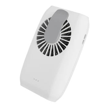 

Usb Fan 2-in-1 Mini Electric Fan Portacle Mobile Power Hanging Waist Neck Lazy