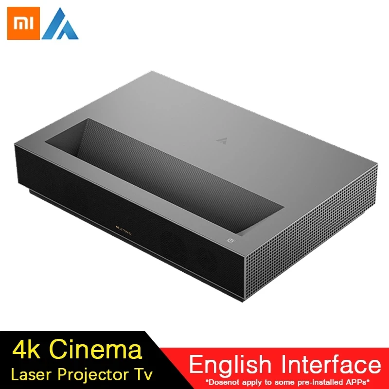 Лазерный проектор Xiaomi Fengmi с английским интерфейсом ТВ 4K кинотеатр 150 дюйма Wi Fi