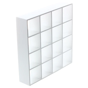 

1/ 12 Dollhouse Miniature 4 Playwood Display Shelf Model - White