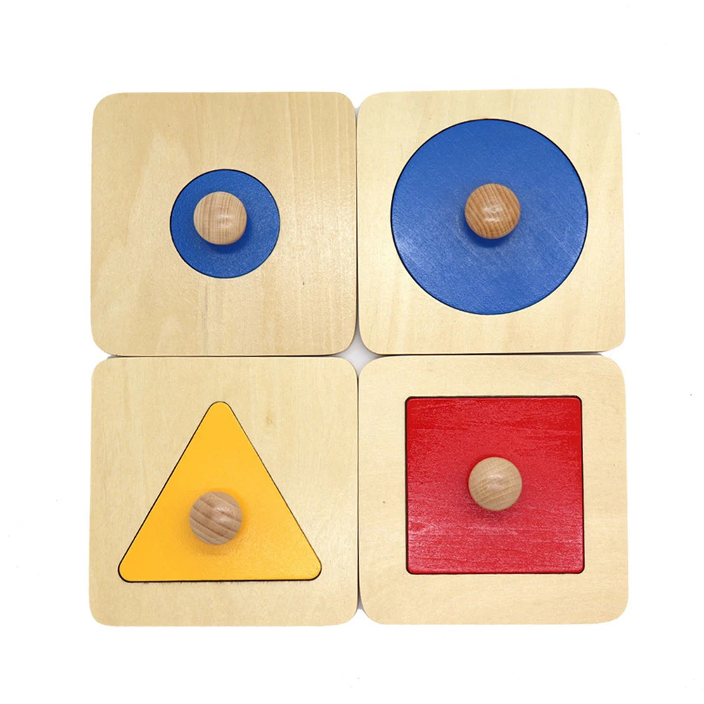 

Stacking Sorting Block Toy Wooden Gift Preschool Geometric Figure Board Game Educational Smooth Shape Color Non Toxic Toddler