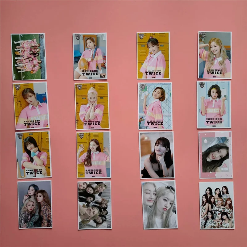 16 шт./компл. KPOP дважды для девочек два раза сезон приветствие фотоальбом карты ПВХ карты самодельные ЛОМО карта Фотокарта