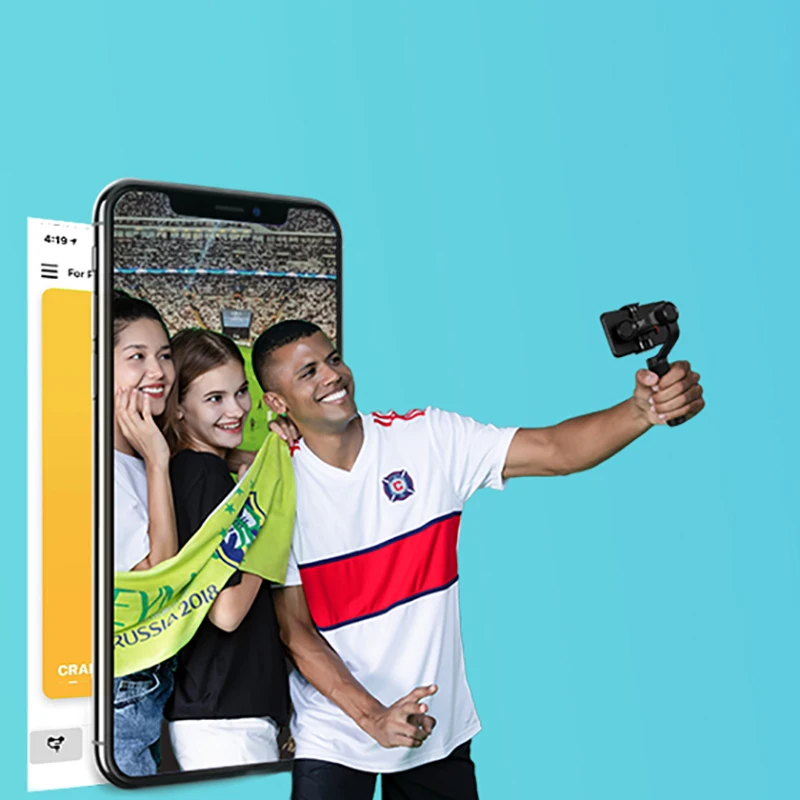 Zhiyun Smooth Q2 карданный 3-осевой Ручной Стабилизатор для iPhone huawei samsung смартфон портативный шарнирный держатель vs гладкой 4