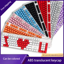 Teclado mecânico abs keycaps conjunto backlight rgb doubleshot 104 chaves oem perfil mix cor mx interruptor chave boné personalizado gamer
