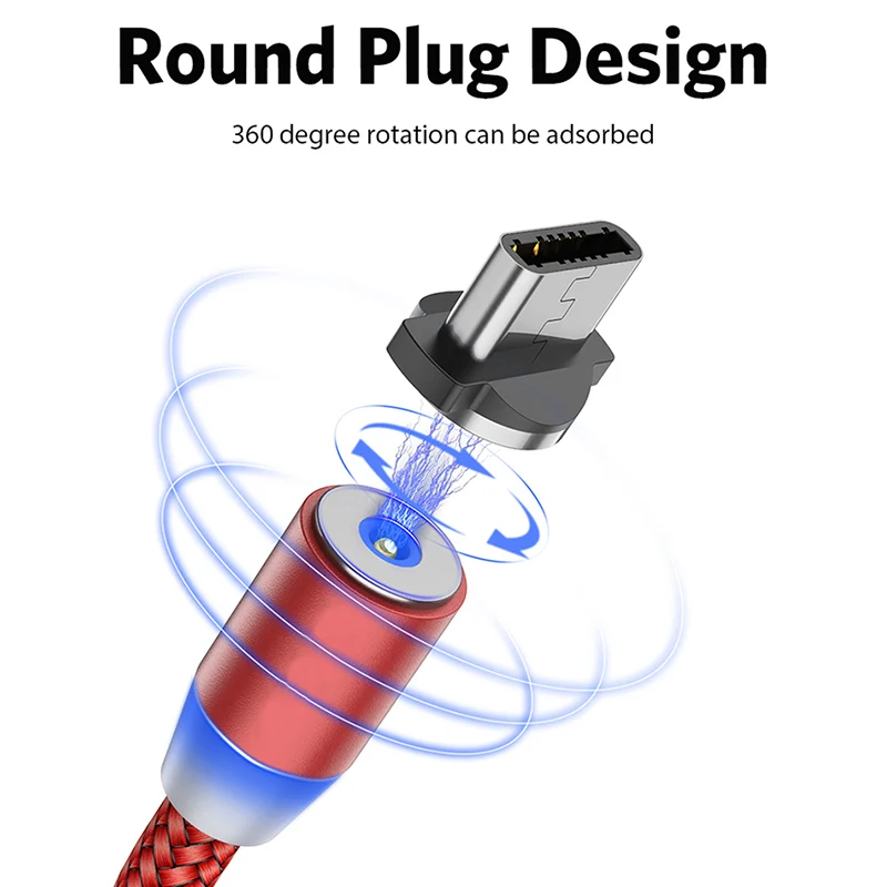Универсальный слепой всасывающий Магнитный кабель Micro USB type C Быстрая зарядка телефонный кабель для передачи данных с оплеткой для samsung huawei xiaomi iPhone