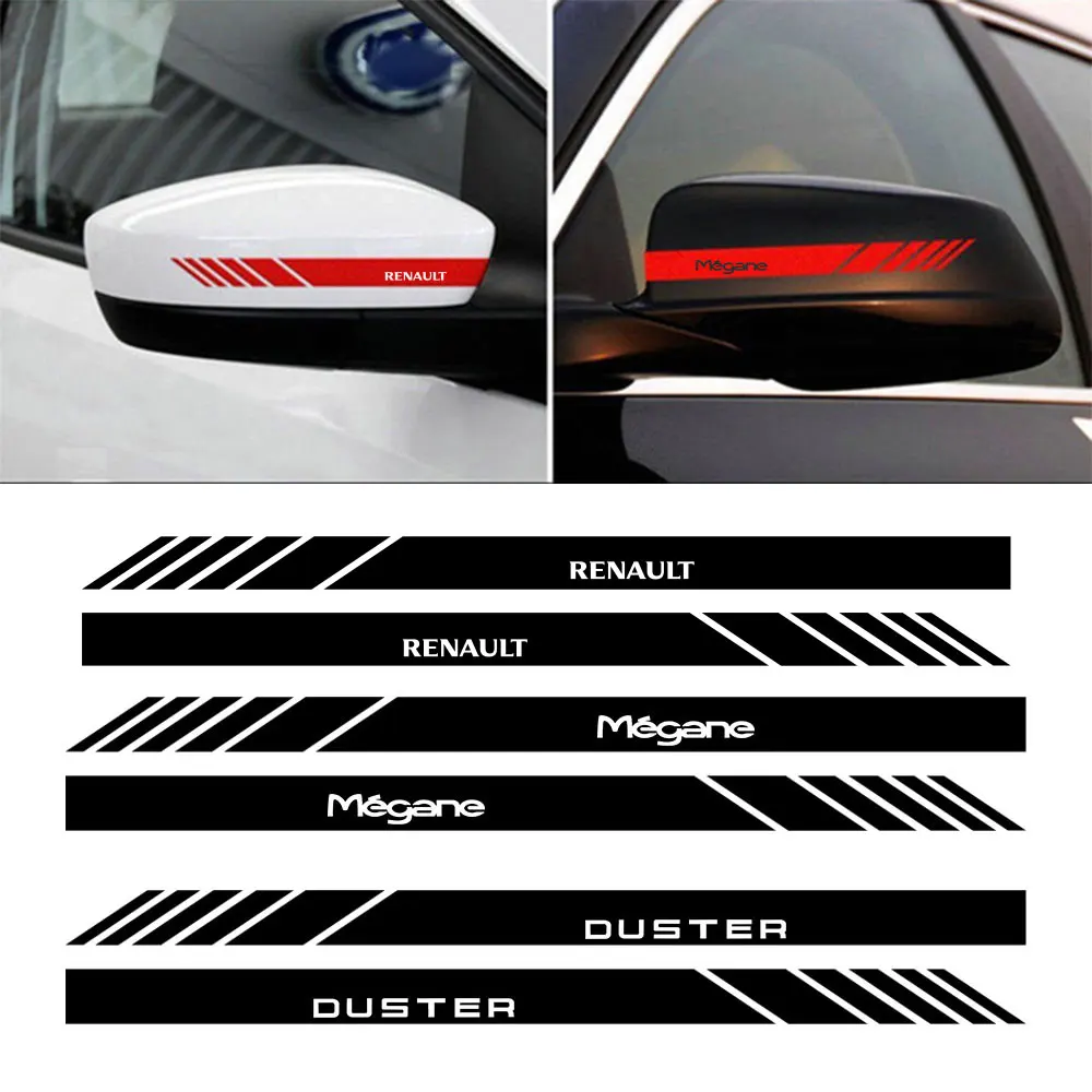 Наклейка на боковое зеркало 2 шт. автомобильные аксессуары для Renault Megane Scenic Duster