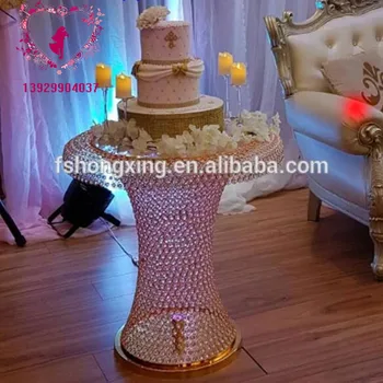 

Golden silver crystal cake table wedding decoration table champagne table height 70cm