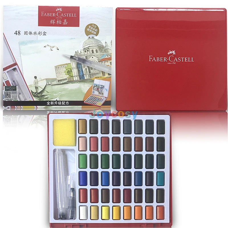 Faber-Castell Artist Solid акварельные краски в наборе 24/36/48 цвет с ручной росписью |