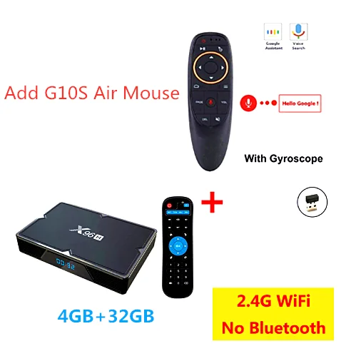 4G32G Add G10S X96 H Smart tv BOX X96 Мини Android 9,0 4 Гб 64 Гб 32 Гб Allwinner H603 wifi 1080P 4K Youtube 2 Гб 16 Гб телеприставка медиаплеер - Цвет: 4G32G Add G10S
