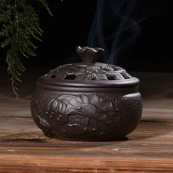 

Teahouse Portable Holder Incense Burner Ceramic Diffuser Censer Incense Burner Oil Diffuser Incienso Quemador Home Decor BW50XX