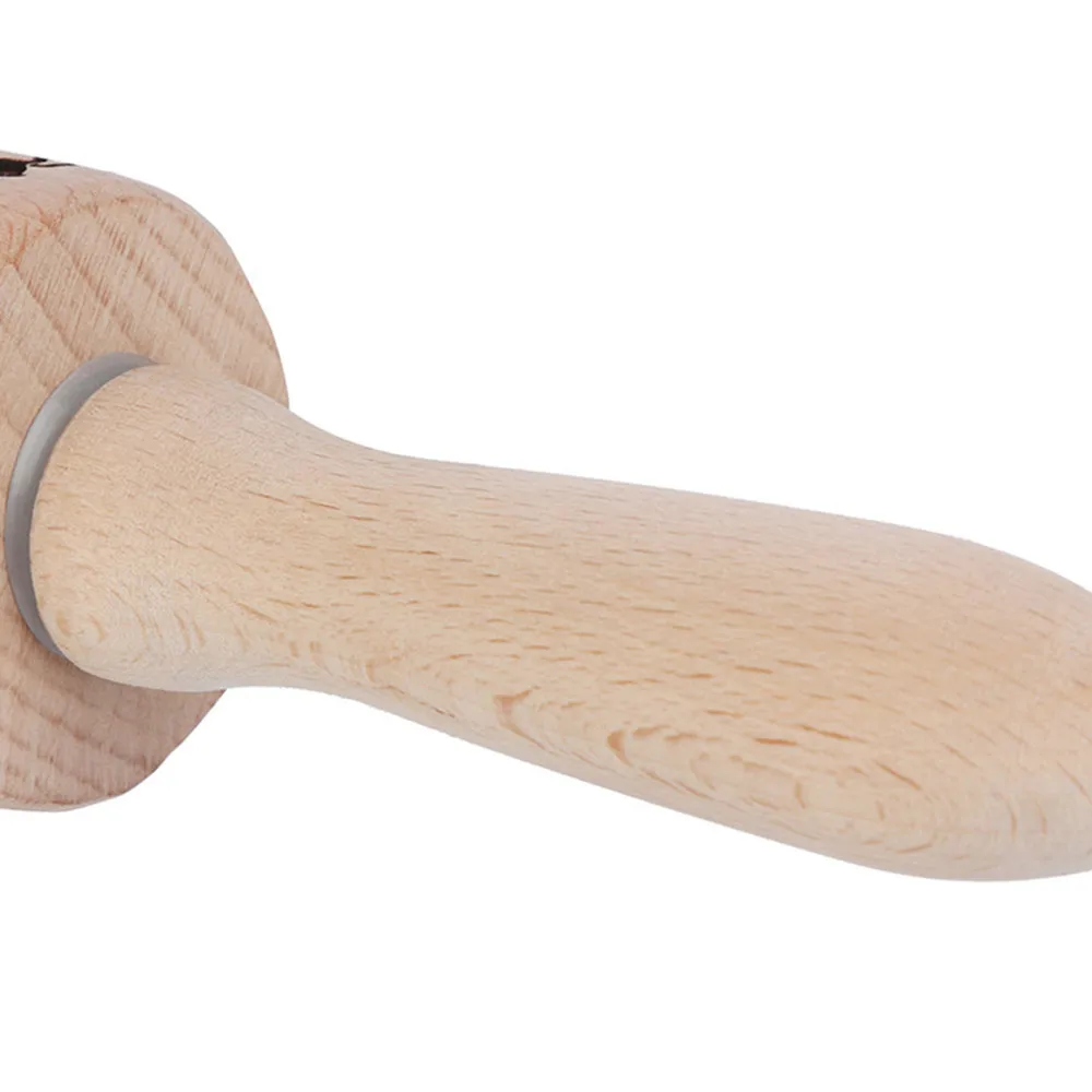 Рождественская Скалка гравированная резная деревянная буковая собачья кость лазерное тиснение Скалка печатная палочка для теста печенья инструмент для помадки