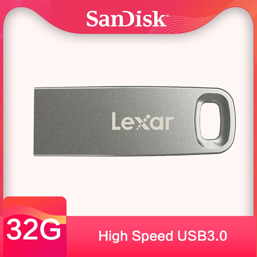 Lexar USB флэш-накопитель USB 3,0 32 Гб 64 ГБ высокоскоростной металлический U диск 128 Гб ручка-накопитель Memory Stick M45 100 МБ/с./с 100% оригинал