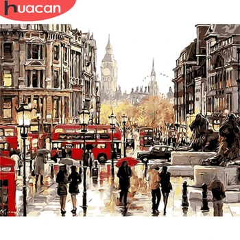 

HUACAN Painting By Numbers People DIY Coloring By Numbers HandPainted Kits Drawing Canvas Pictures Figure Home Decor