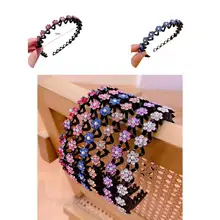 

Stylish Women Headband Sparkling Headdress Good Elasticity Sweet Headband Women Hairband Women Hairband