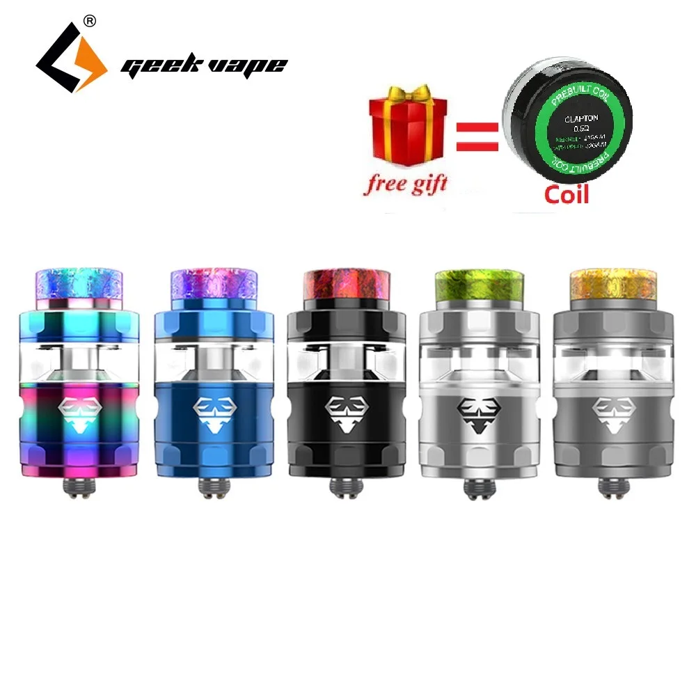 Атомайзер GeekVape Blitzen RTA бак 2 мл/5 м диаметром 24 мм поддержка двойной и одной катушки
