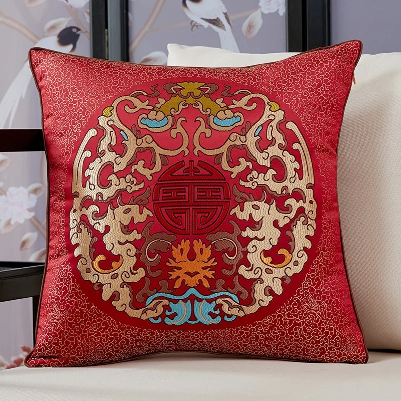 

Chinese embroidered decorative cushions cover pillow sofa pillow case cushion cover for sofa