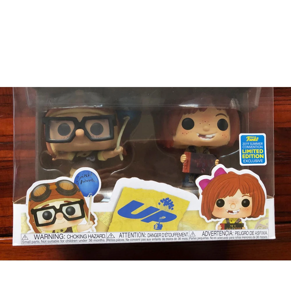 POP Up CARL & ELLIE UP with box Action Figure Model toys for chlidren