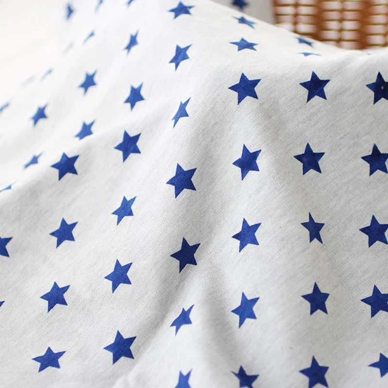 Elastic baby cotton fabric Grey Series 100 cotton fabric for DIY baby