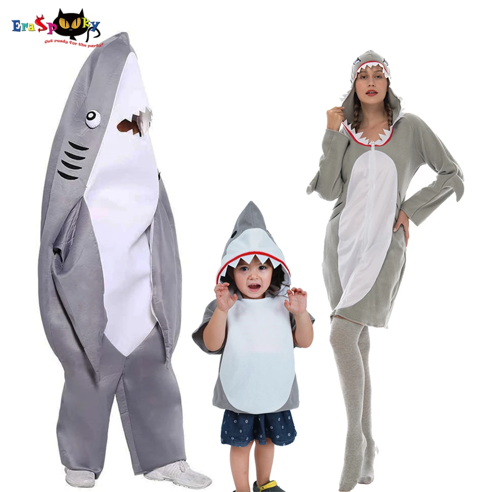 Eraspooky 2020 Funny Gray Shark Cosplay Kids Adult Halloween Costume For  Adult Sharks Christmast Party Family Group Fancy Dress| | - AliExpress