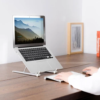 

Adjustable Folding Aluminum Computer Riser Ergonomic Laptops Elevator for Desk Metal Holder Stand For HP Dell PC Notebook Parts