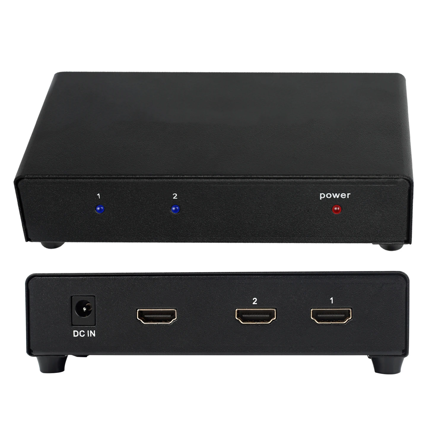 Per Splitter 1 In 2 Out 1080P 4K 1X2 Hdcp Stripper 3D Splitter Power Splitter Compatibile Hdmi Per Hdtv Dvd Ps3 Xbox Tv