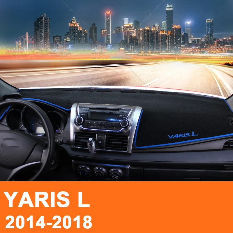 Приборная панель автомобиля Избегайте light pad Инструмент платформа стол покрытие коврики Ковры Анти-УФ LHD для Toyota YARIS L Аксессуары