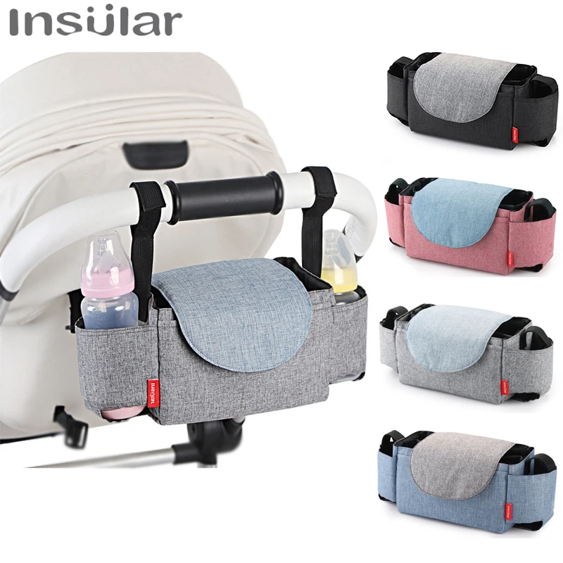 Baby Stroller Organizer Stroller Bag Baby Carriage Pram Buggy Cart Bottle Bag Car Bag Baby Diaper bag Cup Holder Stroller