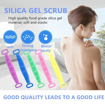 

SPA At Home Silicone Brushes Bath Towels Rubbing Back Mud Ash Body Massage Magic Shower Brush Scrubber Skin Care Bathing Sponge